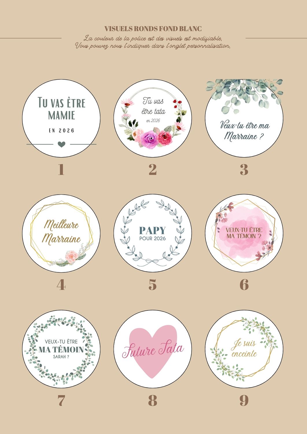 Bougie personnalisée annonce grossesse 200 g – Cadeau grand format pour mamie, tata…