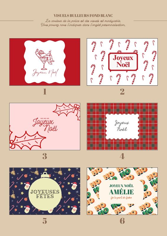 Bulleurs personnalisés Noël – Cadeau féerique &amp; ludique