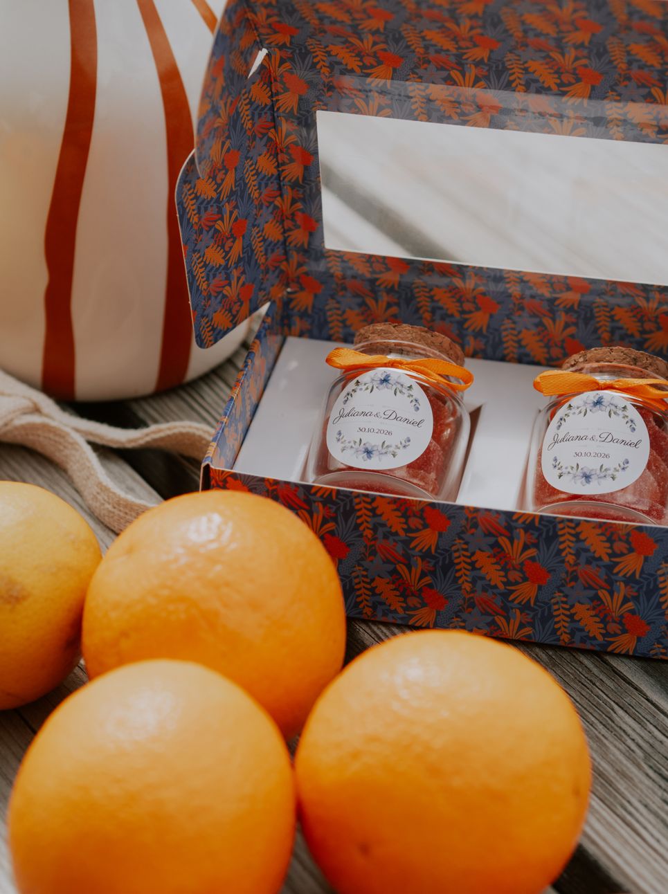 Coffret personnalisé – 2 bougies ou 2 pots vides 50 ml