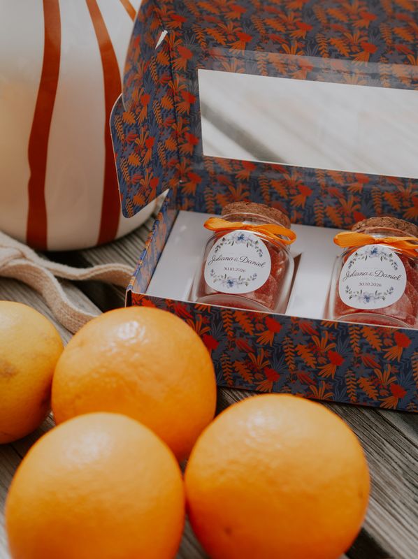 Coffret personnalisé – 2 bougies ou 2 pots vides 50 ml