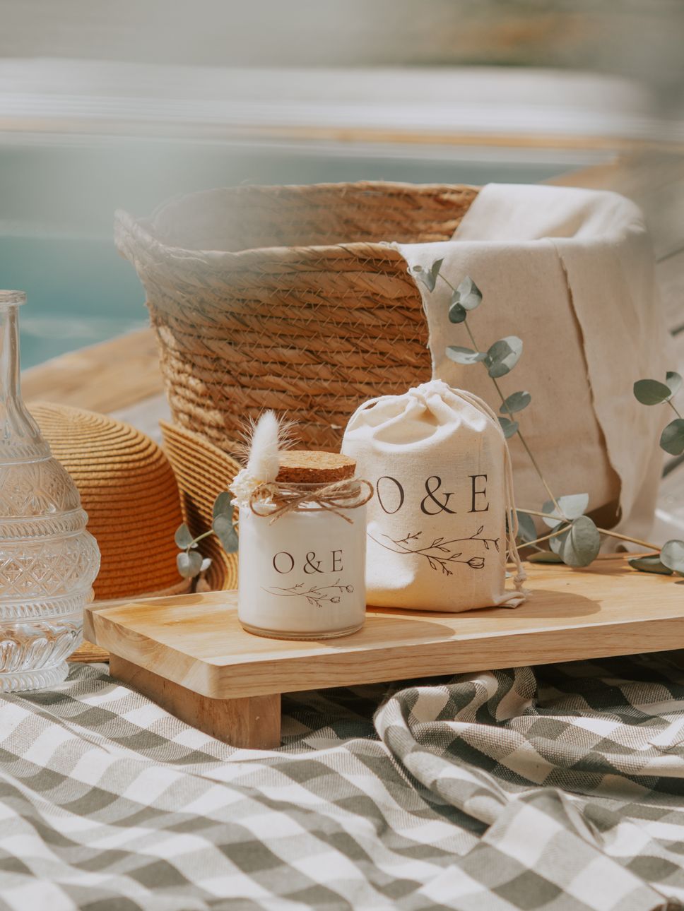 Pochons personnalisés mariage – Cadeau invité textile