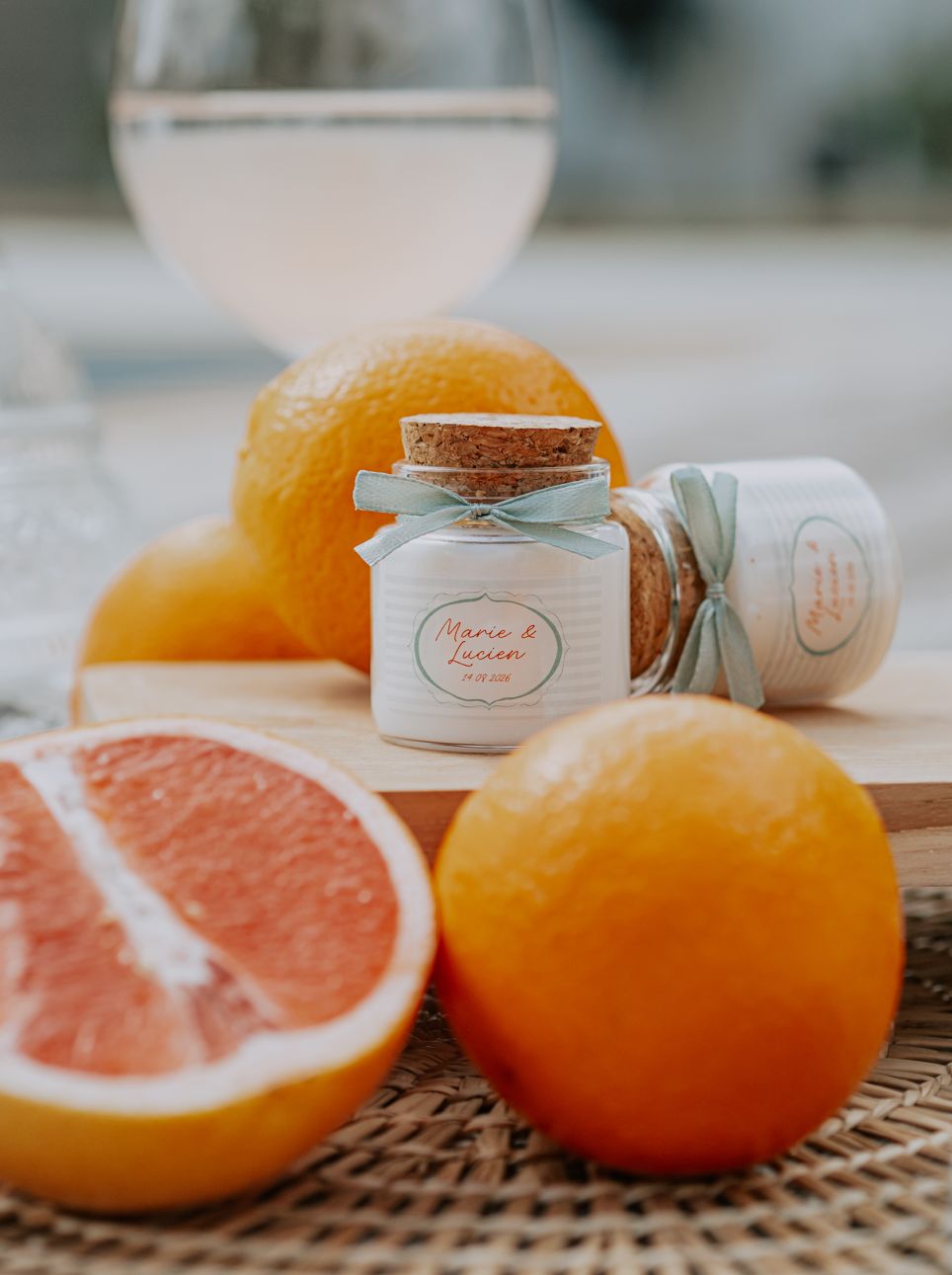 Bougie personnalisée 50 ml – Cadeau invité mariage