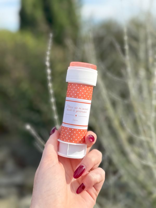 Bulleurs personnalisés Maîtresse – Merci en légèreté !