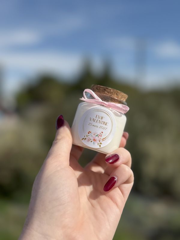 Personalized bachelorette party candle, 50 ml