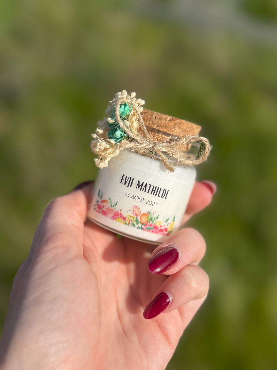 Bougie personnalisée EVJF 50 ml