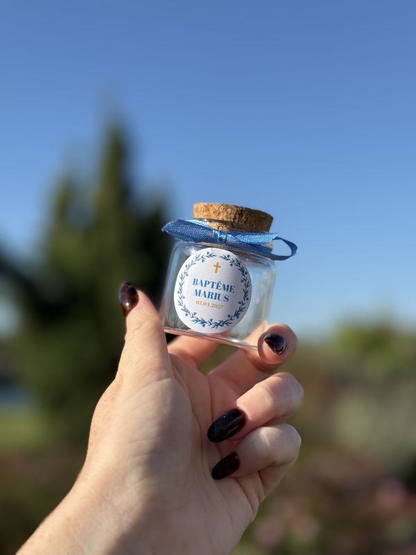 Pots vides 50 ml – Cadeau invité baptême, communion, profession de foi