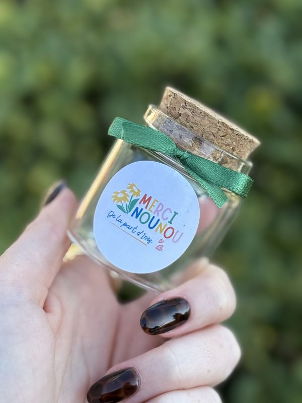 🫙 Pots personnalisés 50 ml – Un petit merci plein de charme