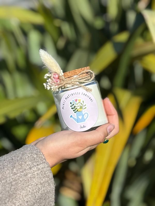 Personalized 200 ml candle – Gift for teachers, teaching assistants, nannies