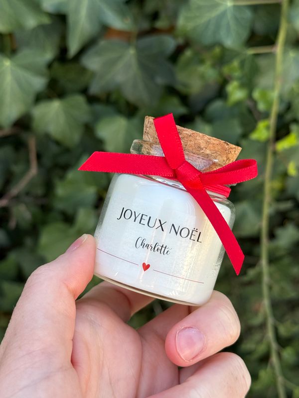 ✨ Personalized Christmas candle – 50 ml size