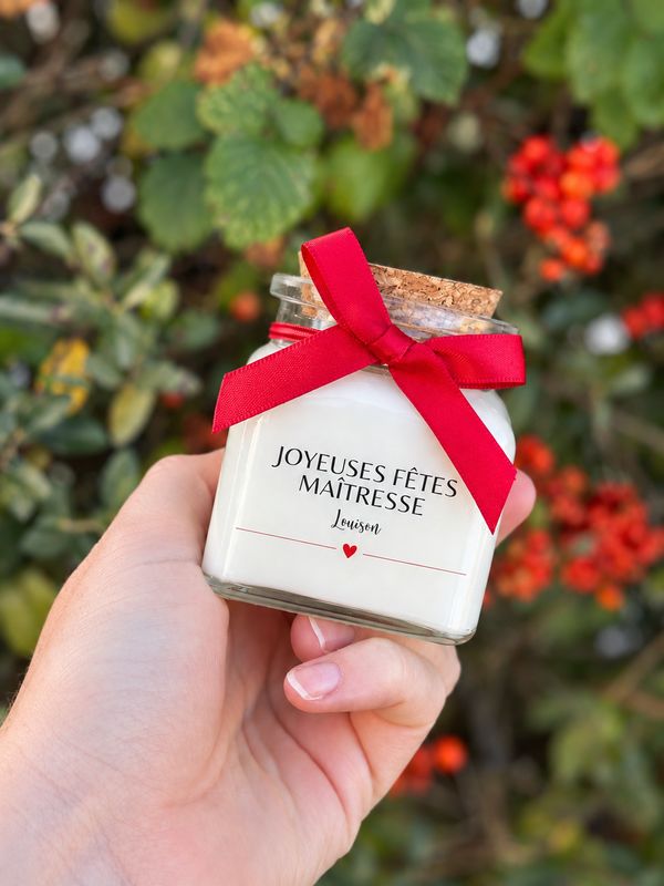 🌟 Personalized Christmas candle – 120 ml size
