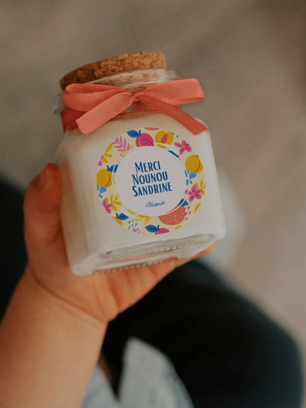 Personalized 120 ml candle – Gift for teachers, teaching assistants, nannies