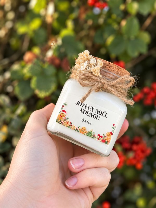 🌟 Personalized Christmas Candle Nanny – Size 120 ml