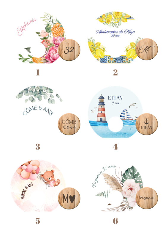 Personalized engraved wooden bottle stopper for birthdays – Original guest gift