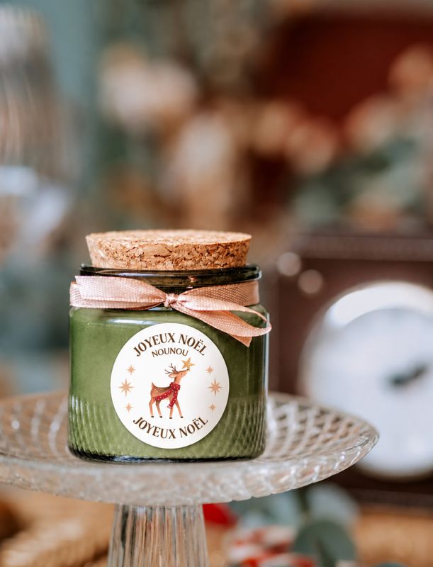 🎄 Personalized Christmas candle – 100 ml size