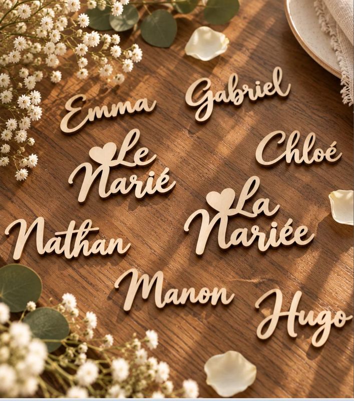 Prénom en bois personnalisé