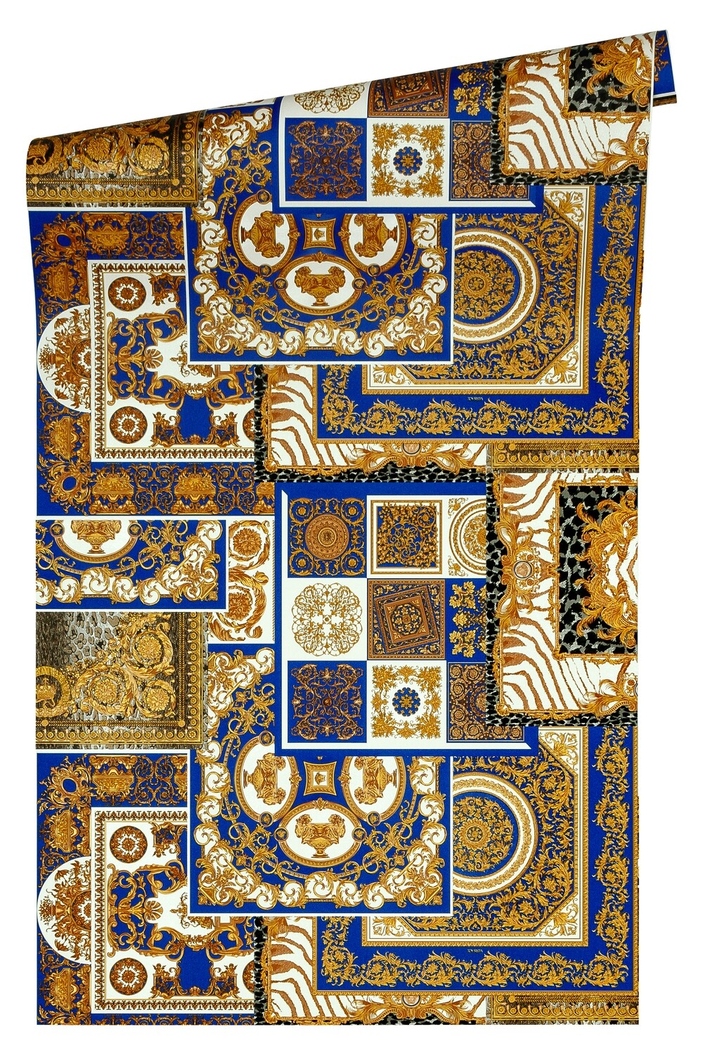 Decoupage, Farbe: Blau Hintergrund