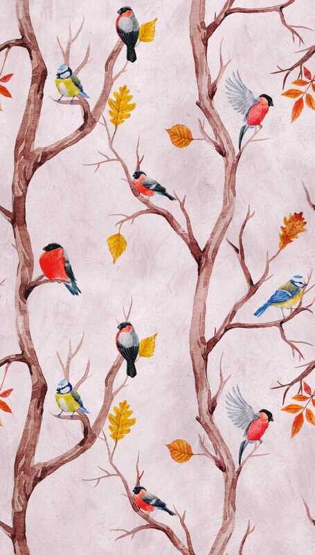 Vogelmotiv im Aquarell Stil