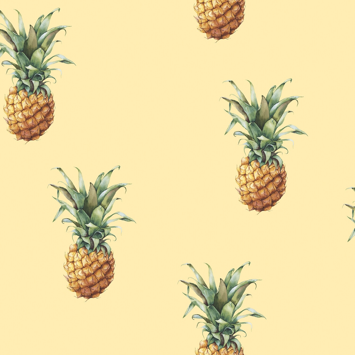 Ananas, Farbe: Gelb Hintergrund
