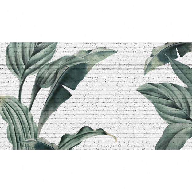 Tropical Grunge Brick Wall