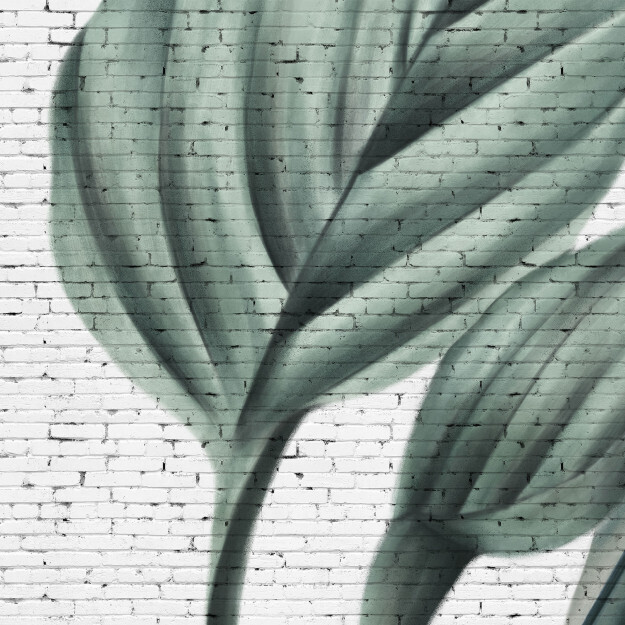 Tropical Grunge Brick Wall