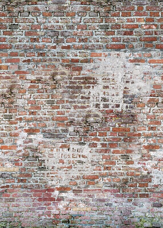 Verputze Steinwand Rot