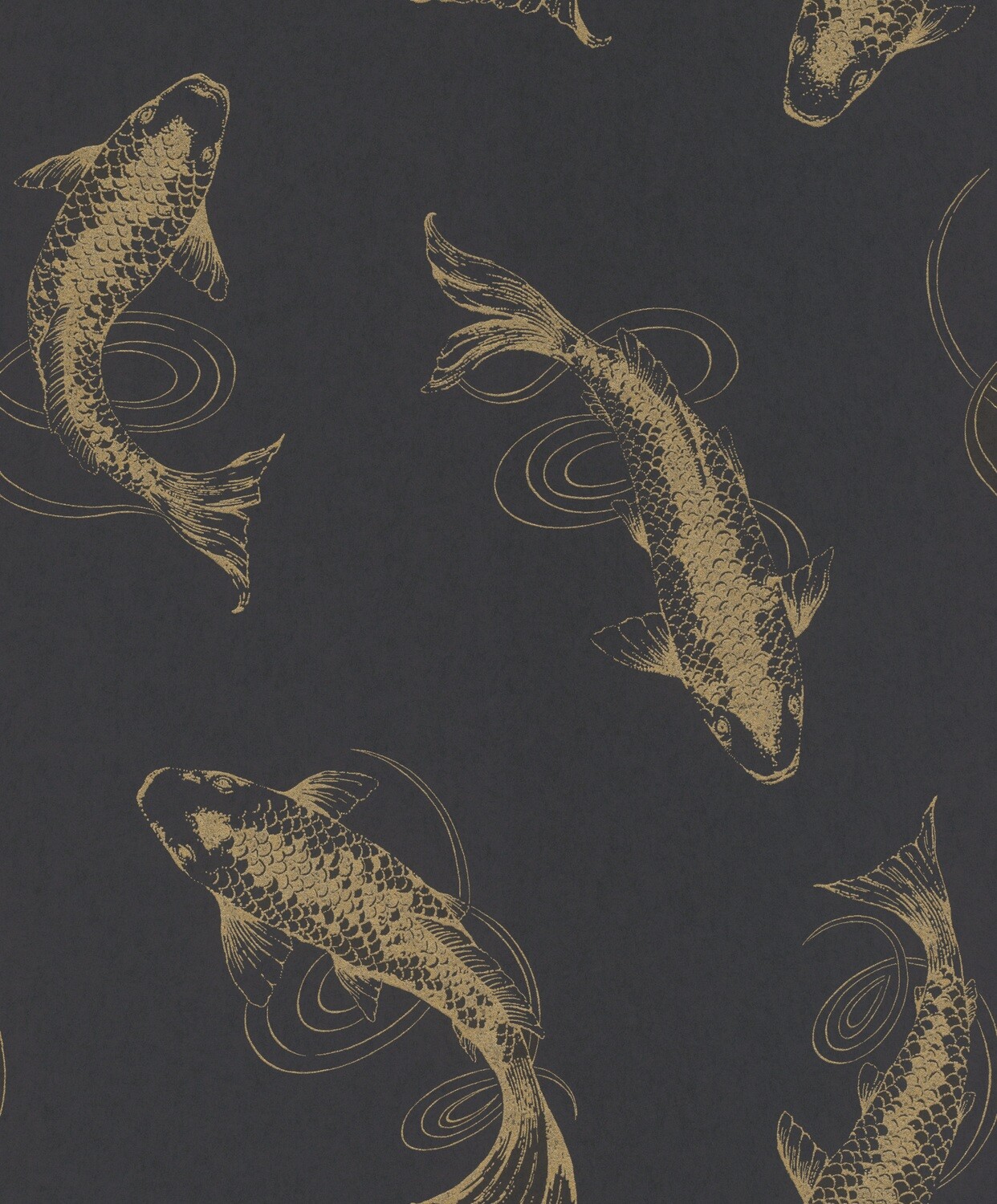 Koi Schwarz Gold