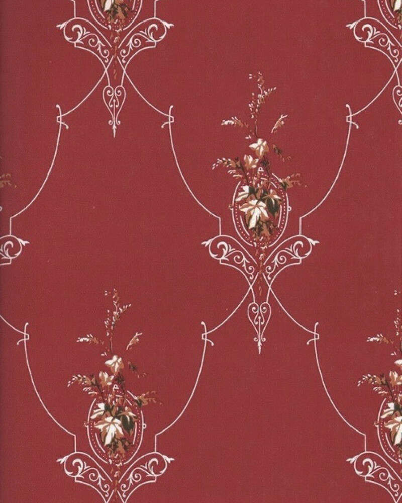Sandudd Medaillon mattem Rot mit filigranen