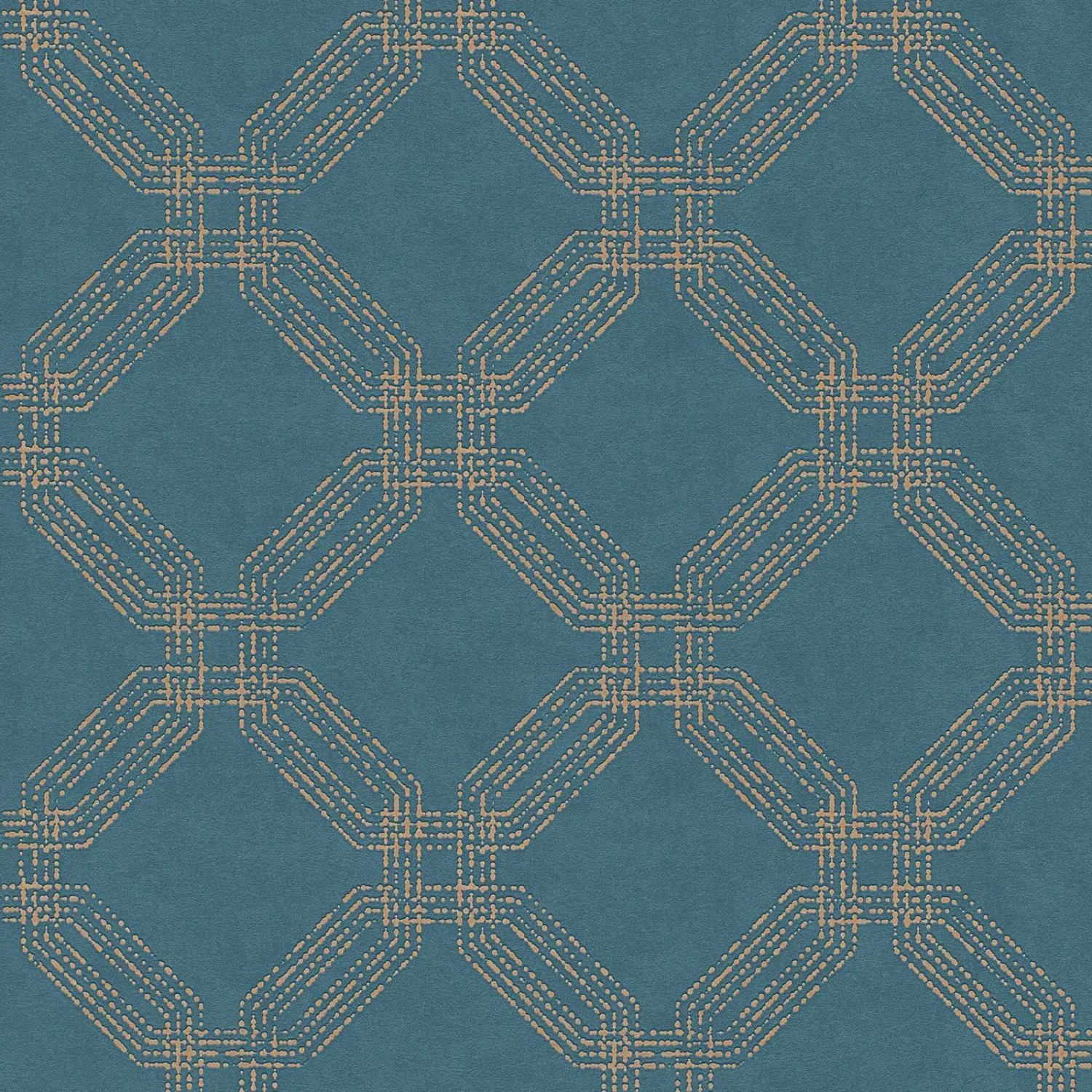 A.S. Création Pop Style, Geometrische Tapete blau gold