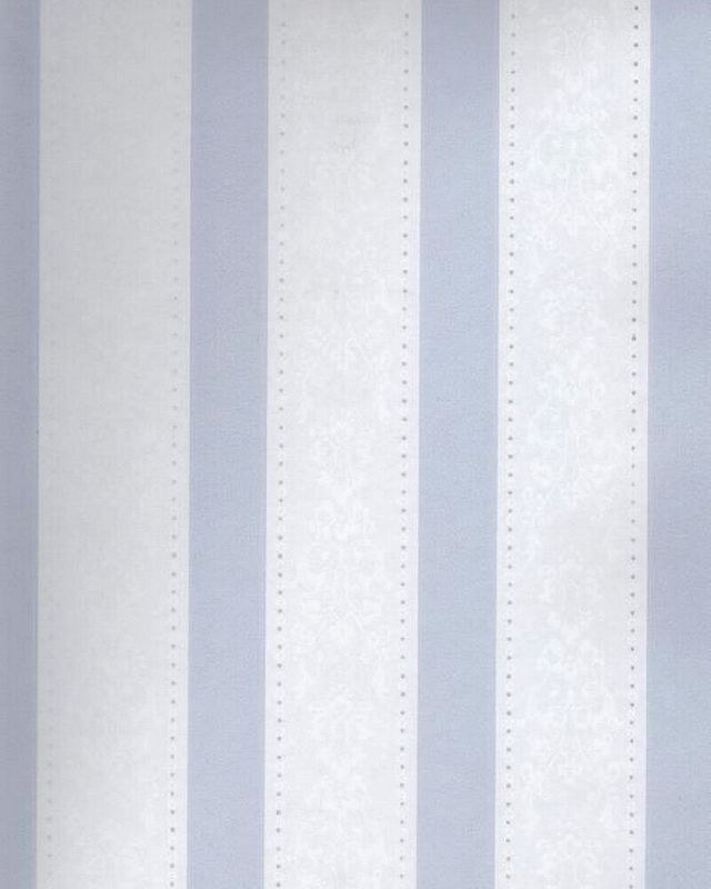 Sandudd Barockstreifen Tapete Medaillon Stripes Hellblau