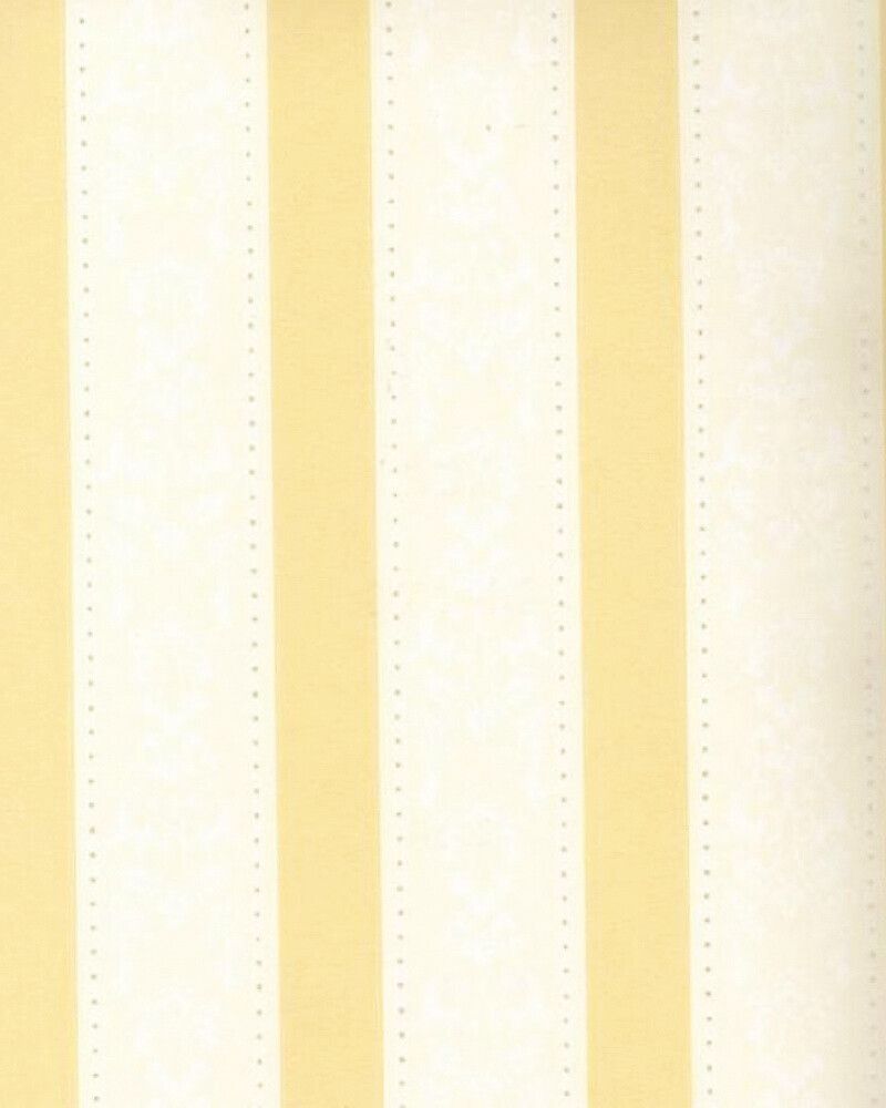 Sandudd Barockstreifen Tapete Medaillon Stripes Gelb-Beig