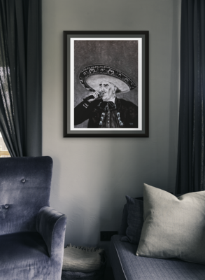 Original Drawing of Vicente Fernández