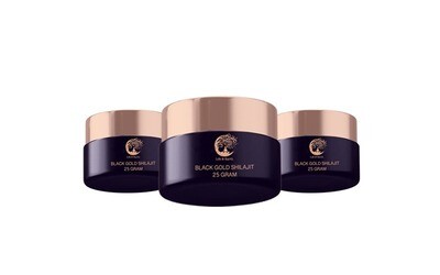 BLACK GOLD SHILAJIT 3 JARS