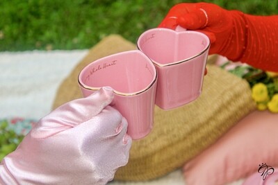 I Heart You Teacup and Saucer