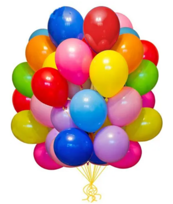 Luftballons bunt 25 Stuck, Helium