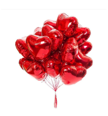 Folienballon Herz 10 Stück