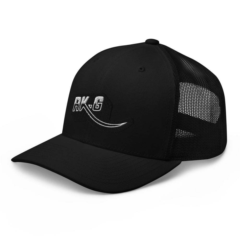 Casquette trucker rétro RK.G II (Ice black | Yupoong 6606)