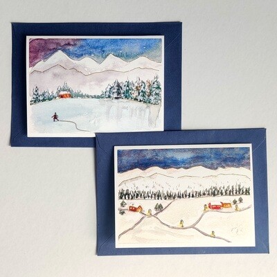 Winter Cards Set of 2