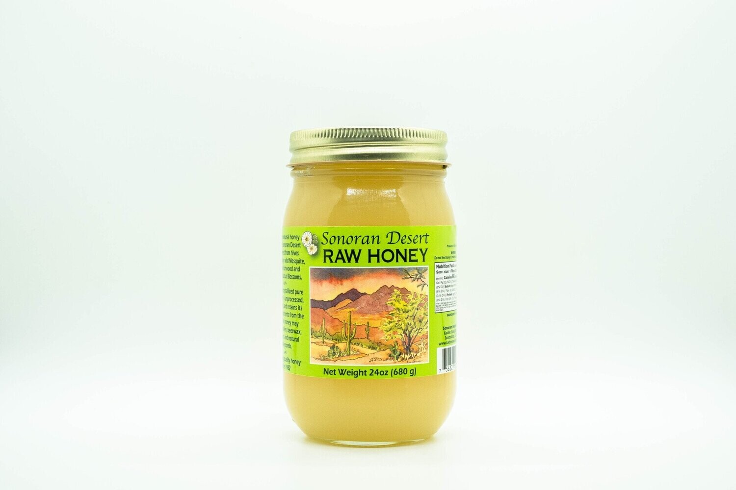 Sonoran Desert Honey Raw  Jar 24 oz