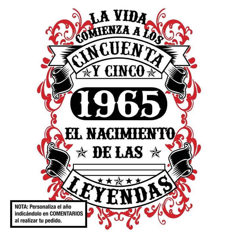 Camiseta La Vida Comienza A Los | El Nacimiento De Las Leyendas