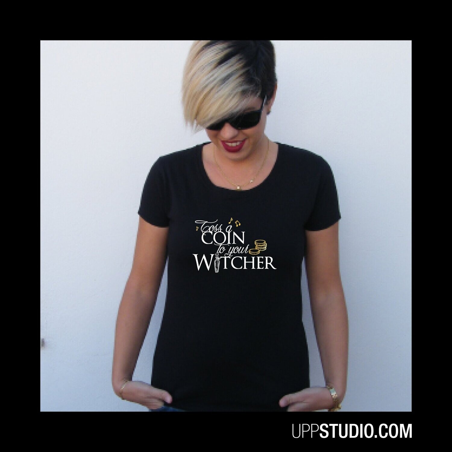 The Witcher T-Shirt | Toss a Coin To Your Witcher, Sizing: Chica