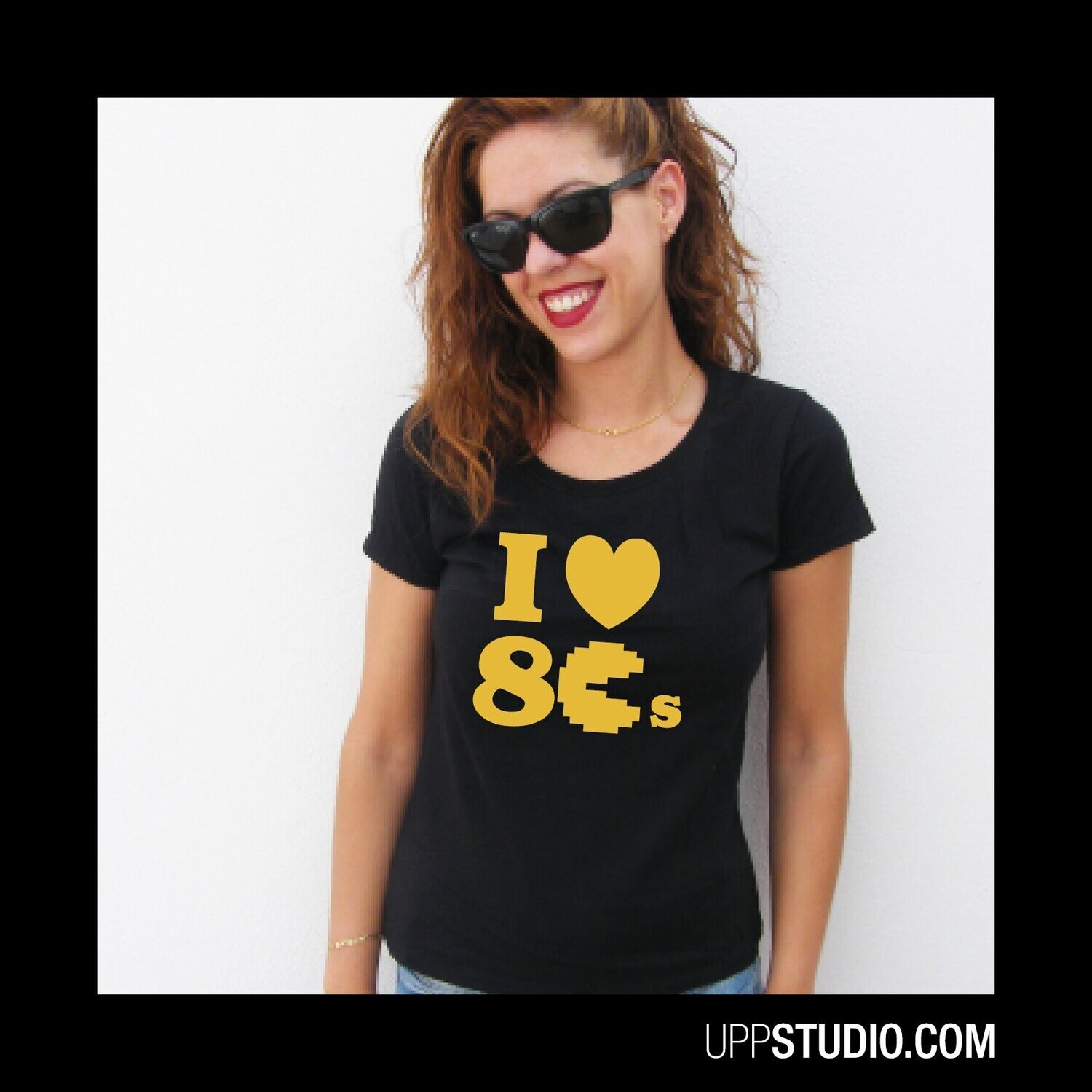 Camiseta I Love 80's | Ochentera, Tallaje: Chica