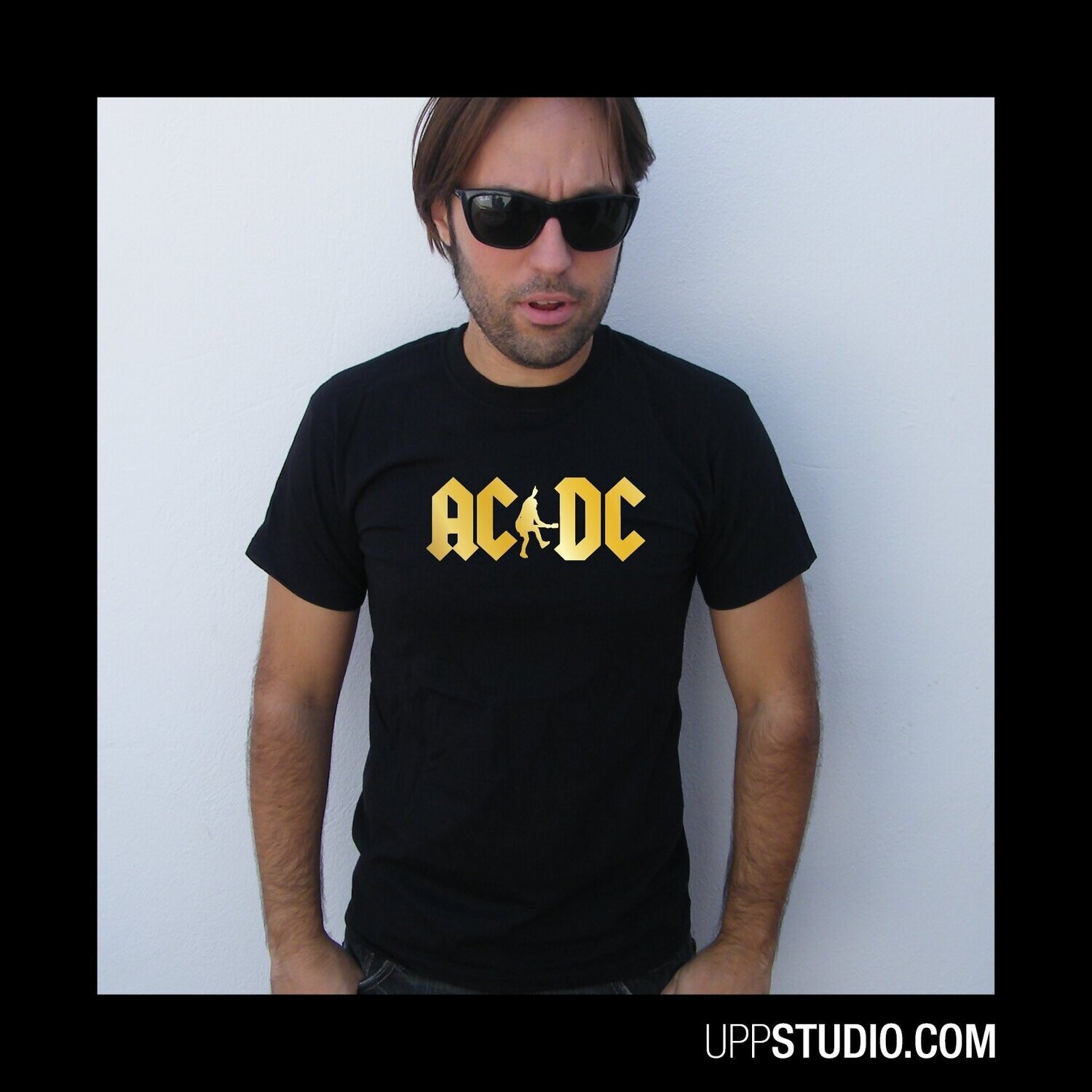 Camiseta ACDC | Angus Young | Logo, Tallaje: Chico