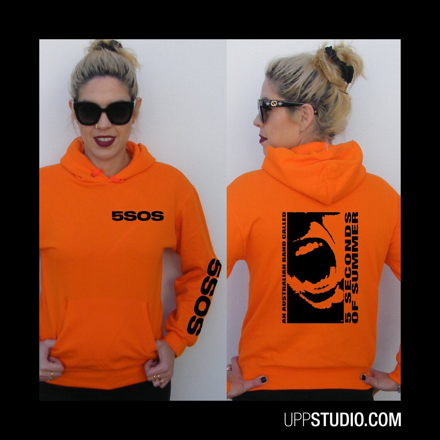 Sudadera An Australian Band Called 5SOS, Color: Naranja