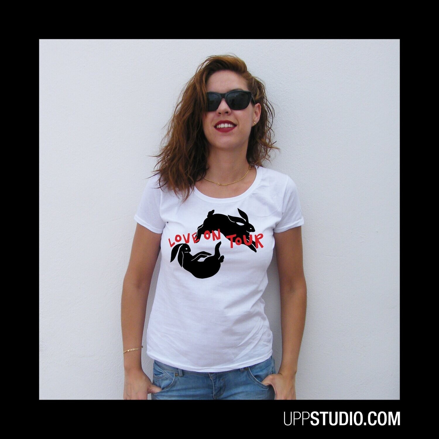 Camiseta Harry Styles | Love On Tour Jump Tee, Tallaje: Chica, Color: Blanco 1