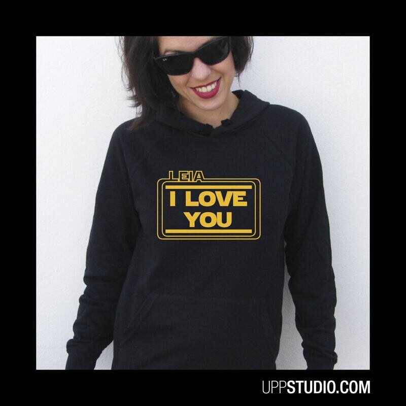Princess Leia I Love You Hoodie | Han Solo I Know | Star Wars