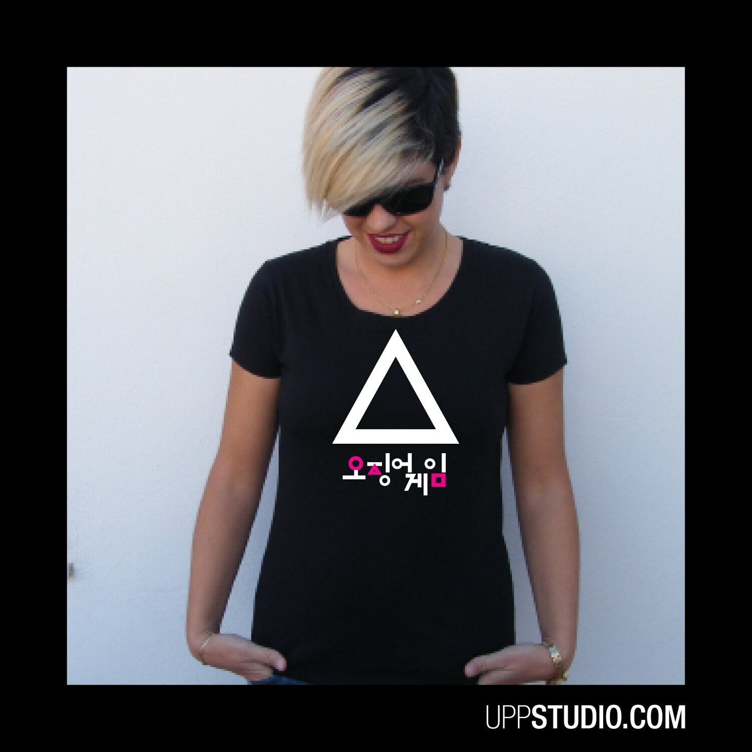 Camiseta El Juego del Calamar | Iconos, Tallaje: Chica, Estilo: Triángulo