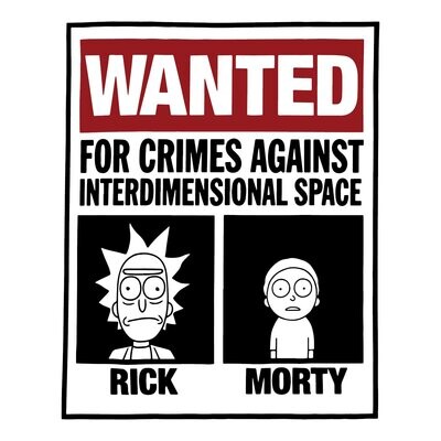 Camiseta Rick & Morty | Wanted