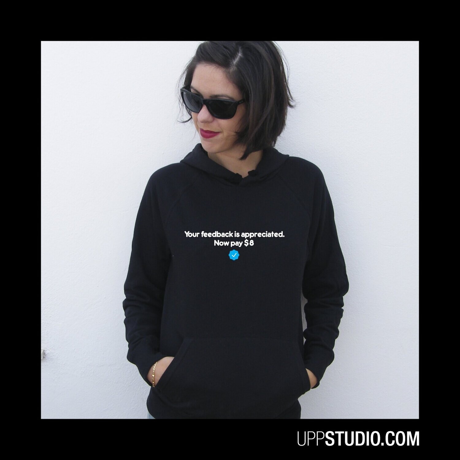 Sudadera Elon Musk | Twitter Blue | Now Pay 8$, Tallaje: Unisex, Color: Negro