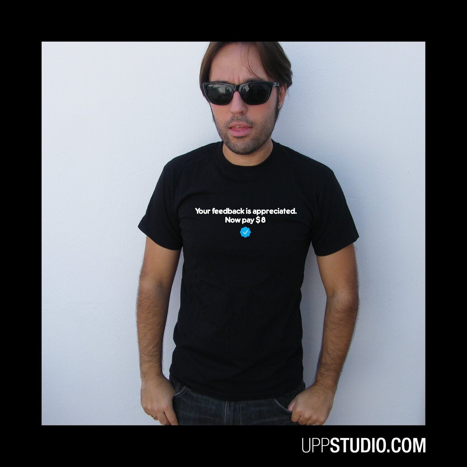 Camiseta Elon Musk | Twitter Blue | Now Pay 8$, Tallaje: Chico, Color: Negro