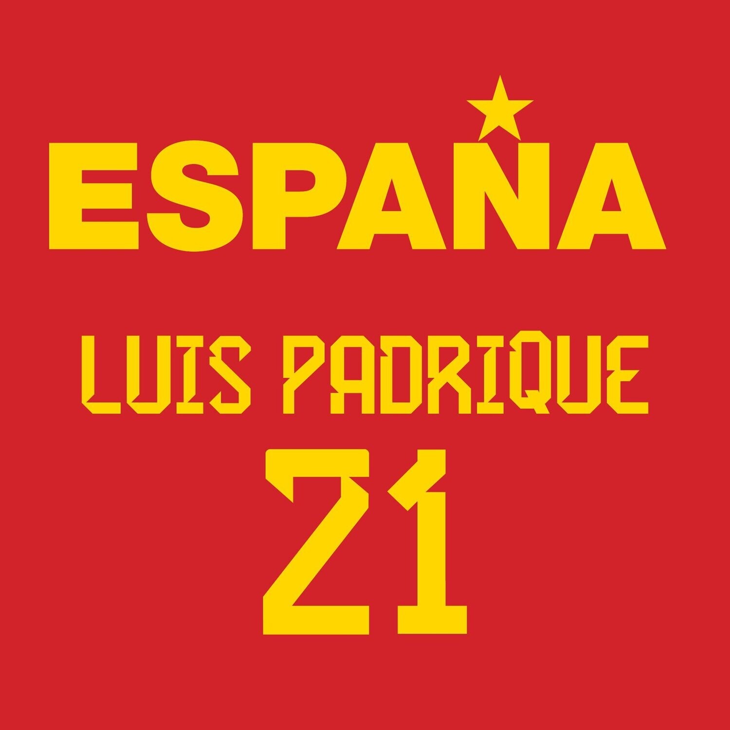 Camiseta Selección Española | Luis Padrique | Personalizable